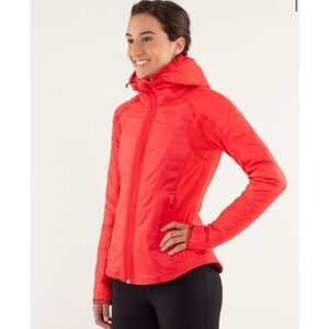 Women's Lululemon Run: Bundle Up Jacket running jacket love red size 4